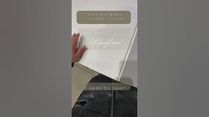 Cut Drywall - 3 Easy Steps #homeimprovement #diy #renovation