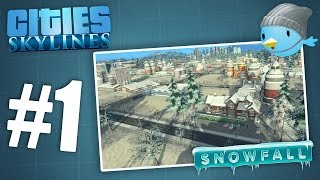 Cities Skylines Snowfall - Episode 1 - The Far Farmlands & Total destruction