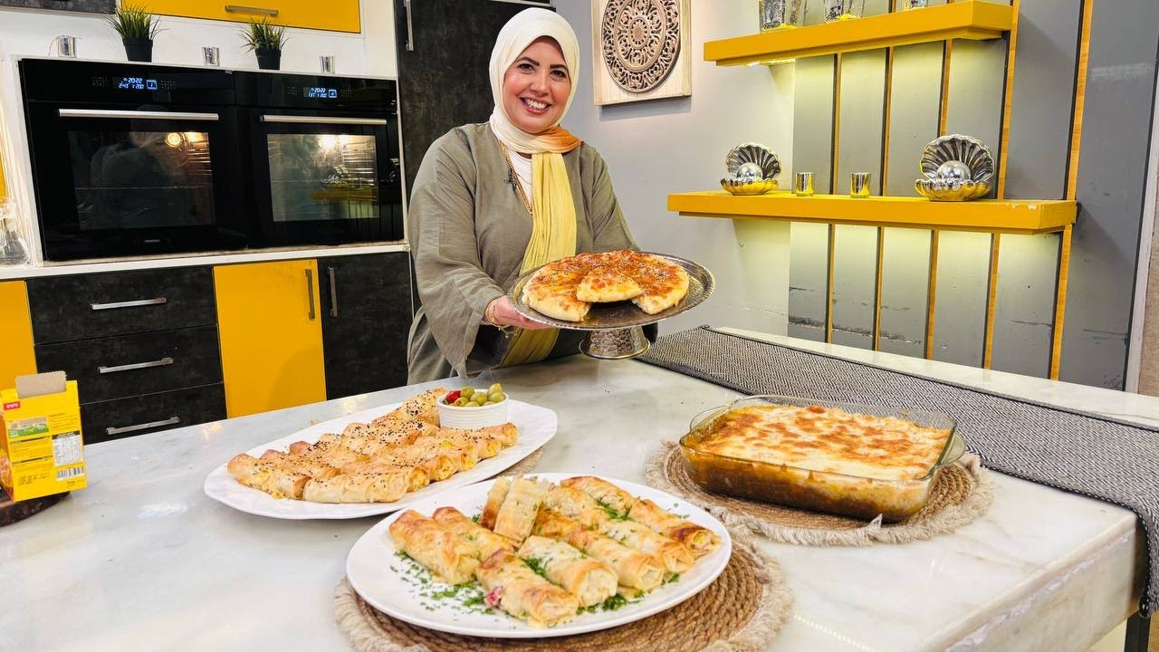 العزومة مع الشيف فاطمة أبو حاتي | فطيرة الراعي - رولات الجلاش بالجبنة والبسطرمة - فطيرة عش البلبل
