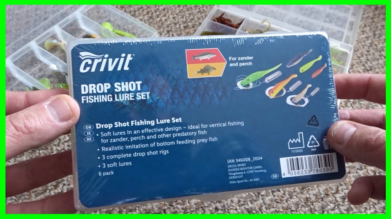 Crivit Drop Shot Fishing Lure Set from LIDL Fishing Tackle