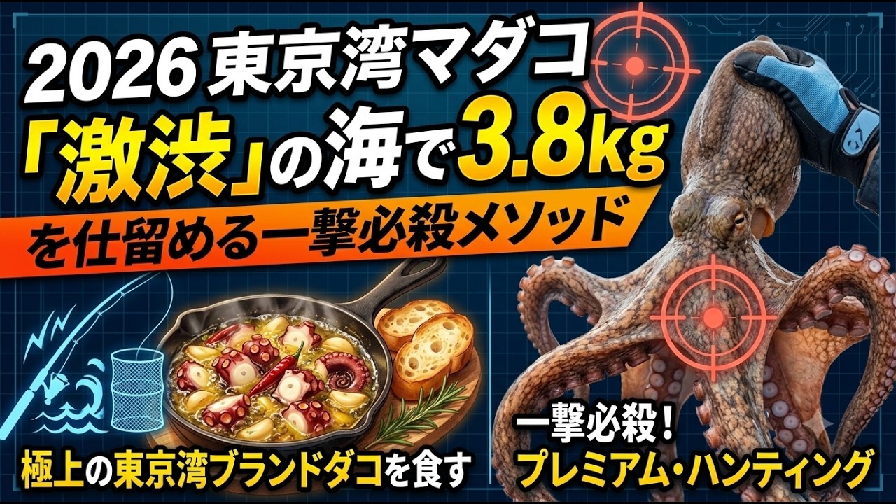 2026 Tokyo Bay Octopus: The One-Shot Method to Land a 3.8kg