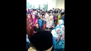 Keberangkatan Haji mak WARTI tahun 2015 di Islamic Center Sukadana Lampung Timur