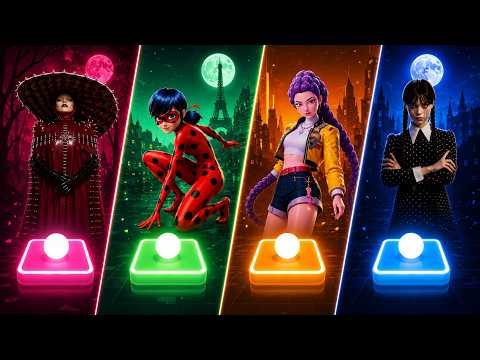 Wednesday Adams vs Rumi KPop Demon Hunters vs Ledybug vs Lady Gaga