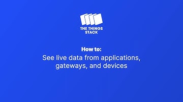 How to: See live data