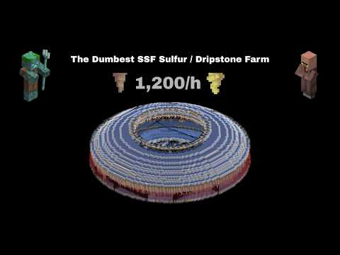 The Dumbest Structureless Superflat Dripstone / Sulfur Farm