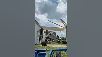 Building a basic lean-to parking space.
