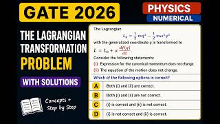 Q46. Most Students Get This GATE Physics Question Wrong! | Lagrangian Mechanics