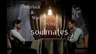 Sherlock and Watson being soulmates in the games (a mega compilation)