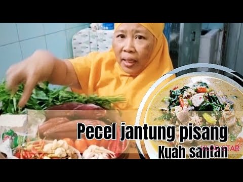 Pecel Santan Jantung Pisang
