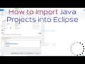 Guide to Import Java Projects into Eclipse