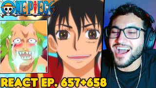 BARTOLOMEO FINALMENTE CONHECEU O LUFFY KKKKKKK React One Piece EP. 657 e 658