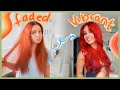 FADED RED to VIBRANT RED HAIR DIY // How I dye my hair red *✧