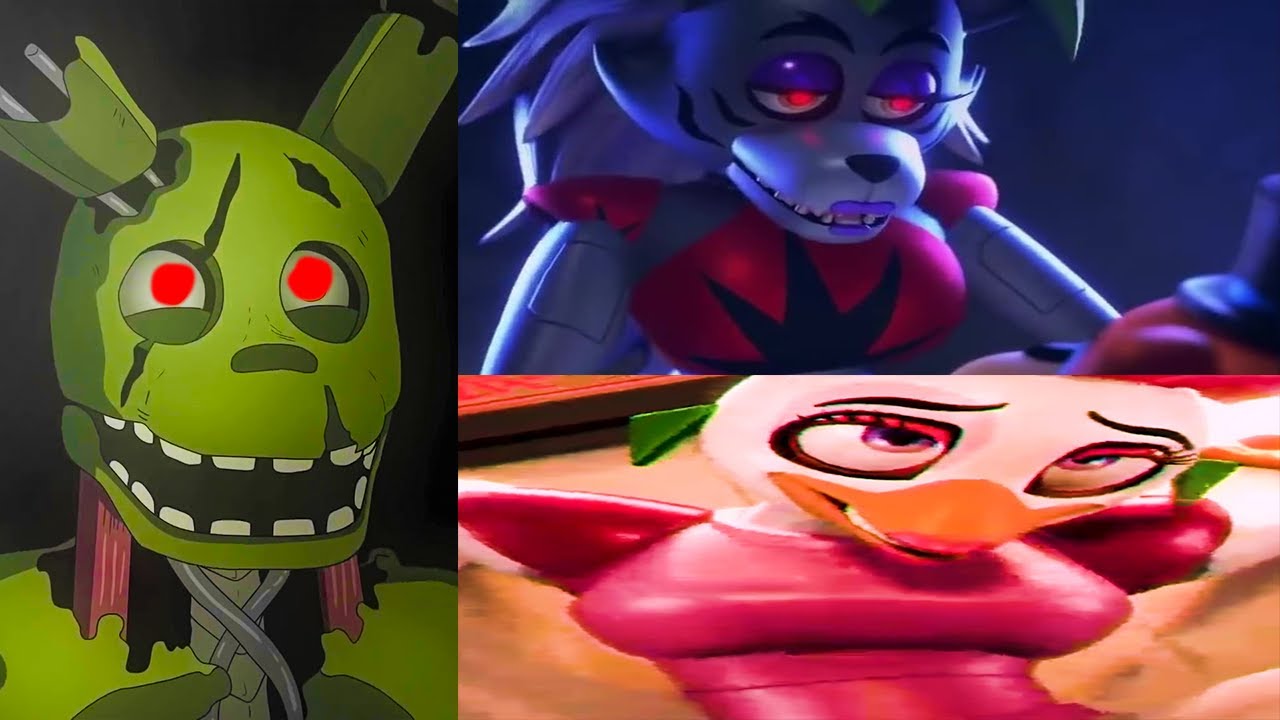 Spring Trap X Roxanne Springtrap watching full Chica and Roxanne video fnaf 9 - YouTube