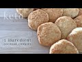 3 Ingredient Keto Coconut Cookies