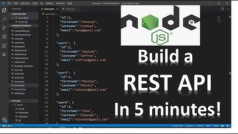How to Build a REST API in Node.js and Express.js and File JSON Database