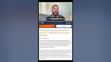 Amazon Aurora Zero ETL Integration With Amazon Redshift