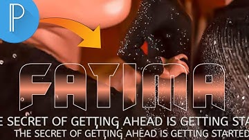 How To Make Easy Gradient Glass Font Tutorial | By Alina-Graphics