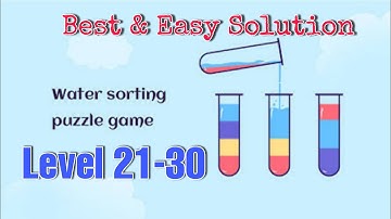 SortPuz Level 21-30 | Android Games | SortPuz: Water Color Sort Puzzle Games