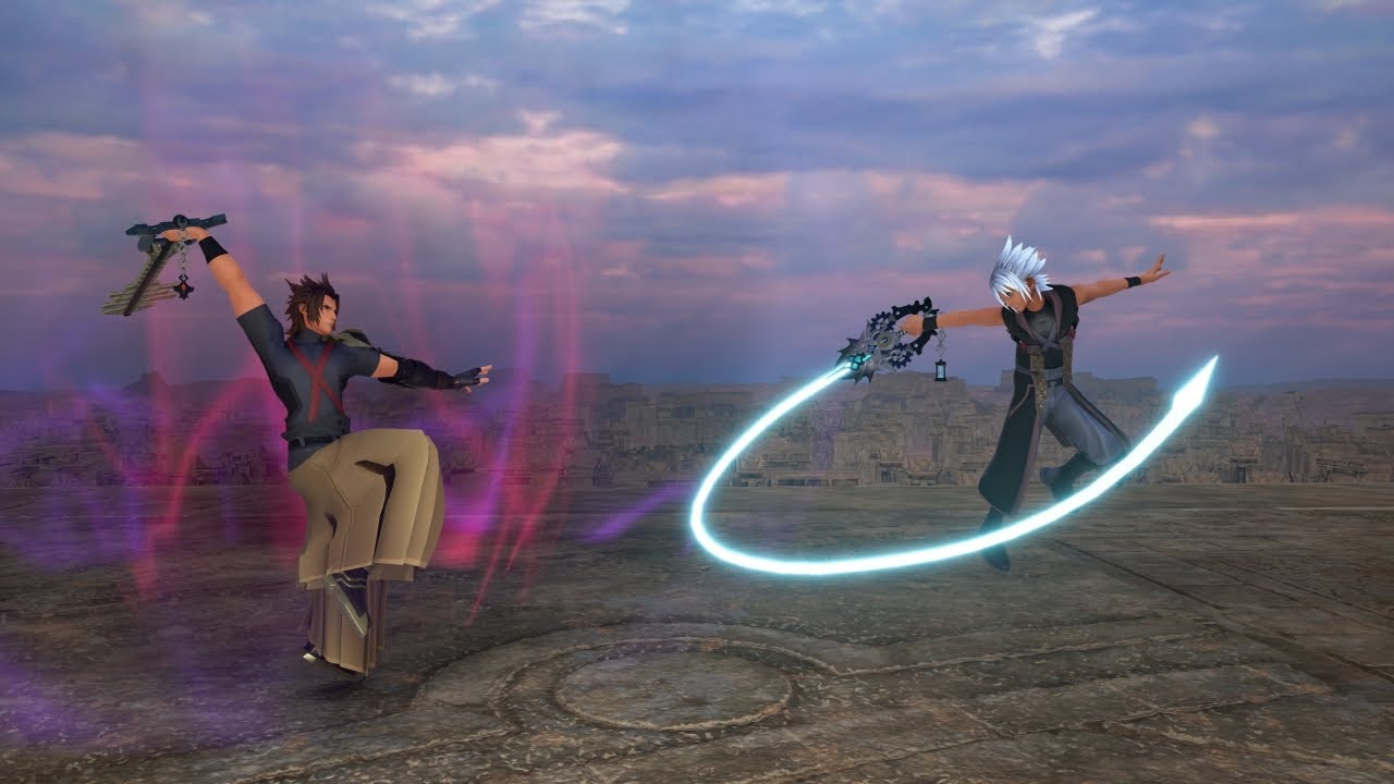 KH3 MODS: Terra vs Dark Road Young Xehanort. (No Damage) (Critical Mode)