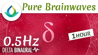 Pure Delta Waves (0.5 Hz Binaural Beats) | 1H