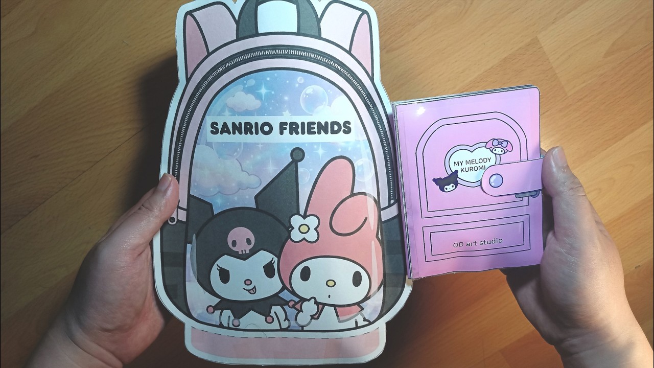 SANRIO SCHOOL SUPPLIES Blind Bag Unboxing! Kuromi & My Melody Quiet Book | Paper DIY