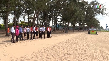 [BTV] -  Phan Thiết tiếp nhận máy sàng cát biển