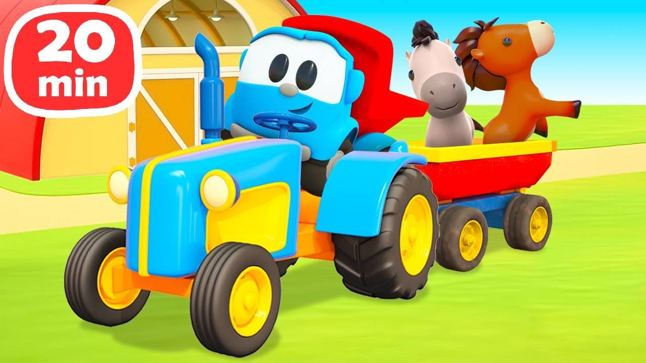 Leo der Lastwagen Videos für Kinder. 5 Folgen am Stück