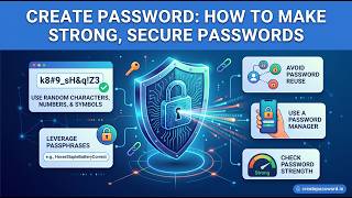 Create password, Create a Secure Password in 5 Easy Steps