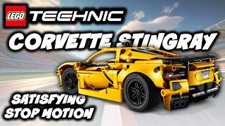 LEGO Technic 42205 Chevrolet Corvette Stingray | Satisfying Stop Motion Build &amp; Review