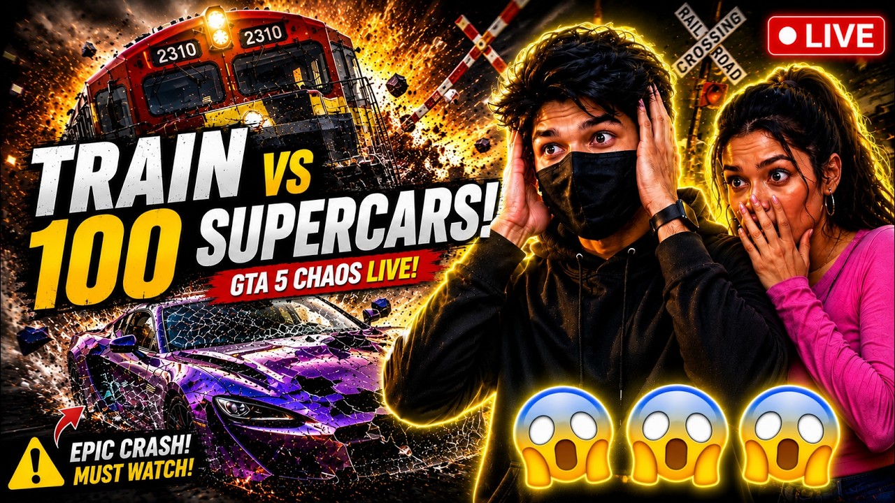 🔴LIVE – GTA 5 🚂 TRAIN vs SUPERCAR! 😱 GTA 5 CHAOS #gta5 #gtav #gtavlive #gta5live #shortsfeed  #live
