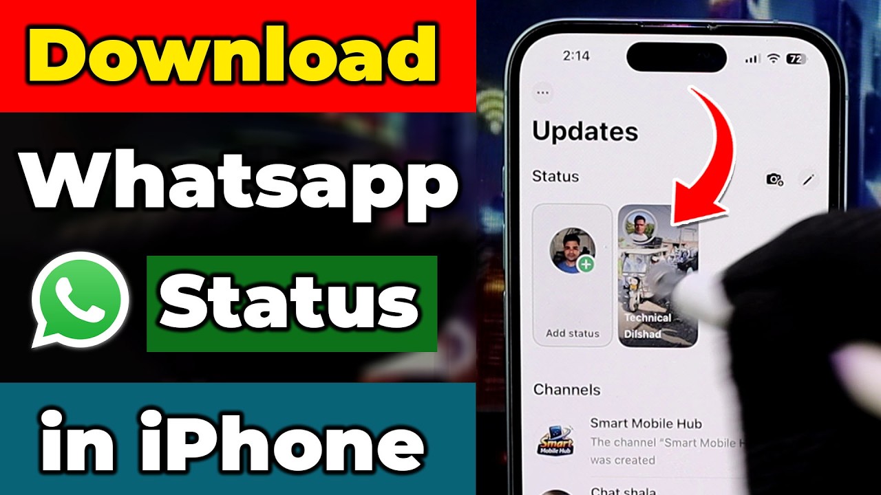 How to Save Whatsapp Status in iPhone || Download Whatsapp Status in ...