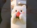 Bongo Cat Mukbang Strawberry Ice Cream 🍓 #shorts