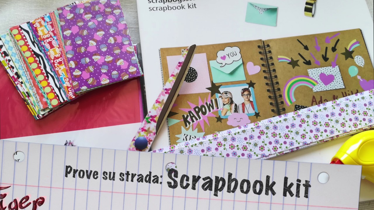 Prove su strada: Scrapbook kit di Tiger