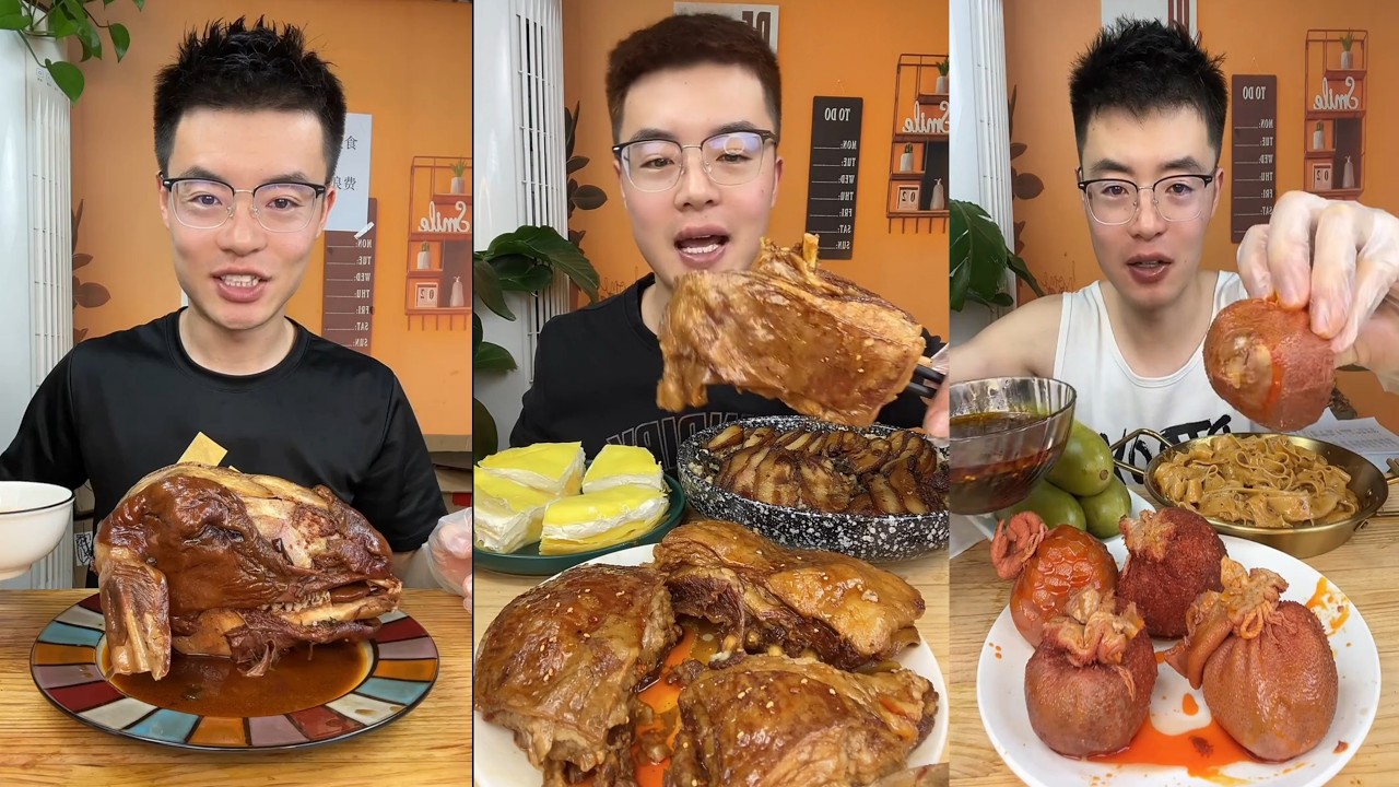 【ASMR】【MUKBANG】東坡肉 BRAISED PORK BELLY | EATING SHOW |CHINESE MUKBANG |食べ |吃播 FANG ASMR #咀嚼音 #216