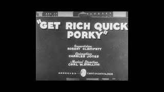Merrie Melodies Looney Tunes - Get Rich Quick Porky 1937 - 4K Widescreen Complete 051