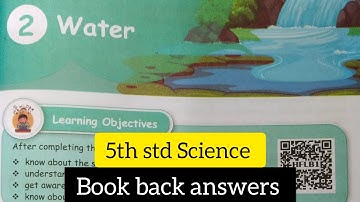 5th std Science Term 2 unit 2 book back answers/ 5th science unit 2 water book back answers 