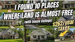 10 PLACES Where LAND GOT SO CHEAP It Stopped Making Sense - With HOUSE LISTINGS