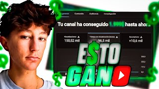 ¿Cuanto HE GANADO mi PRIMER MES en YouTube España con 16 años? 💸