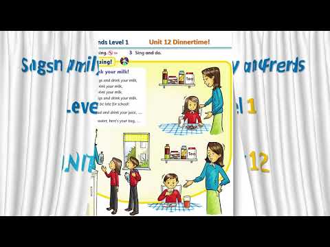 Song in Family and friends Level 1 Unit 12 _ Drink your milk! | Let's sing karaoke!