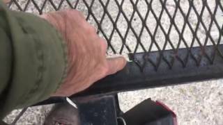 Tractor supply 5 x 8 trailer Tellgate removal.