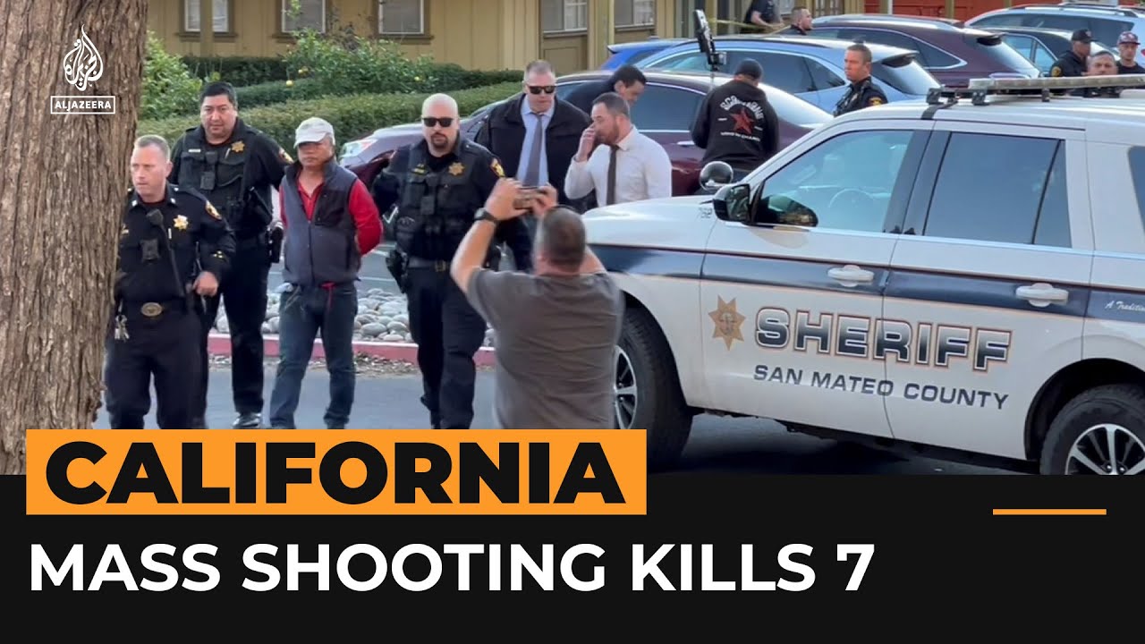 مقتل سبعة أشخاص في حادثتي إطلاق نار مرتبطتين في شمال كاليفورنيا | قناة الجزيرة الإخبارية