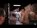 Giannis casually saves a fan's phone as he exits the court!😮😀 Nets vs Bucks Game 4