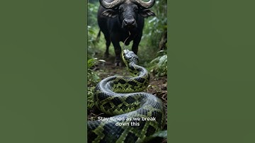 Fierce Battles: Amazon Python vs. Wild Buffalo