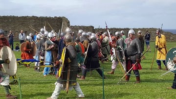 Viking shieldwall battle