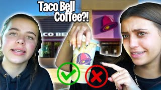 Eating only Fast Food Breakfast with my Sister!!!  **taste test**