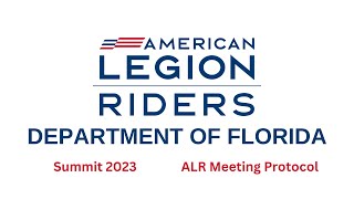 ALR Summit 2023 ~ ALR Meeting Protocol