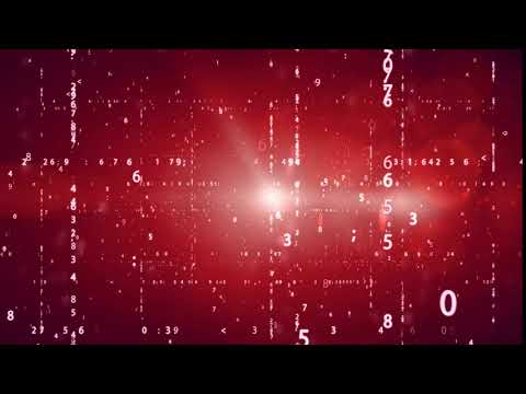 cyberspace with digital binary code