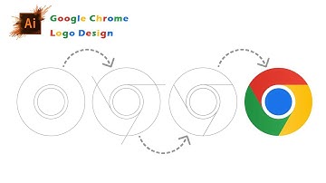 How to Make Google Chrome icon in Adobe Illustrator | Adobe Illustrator Tutorial