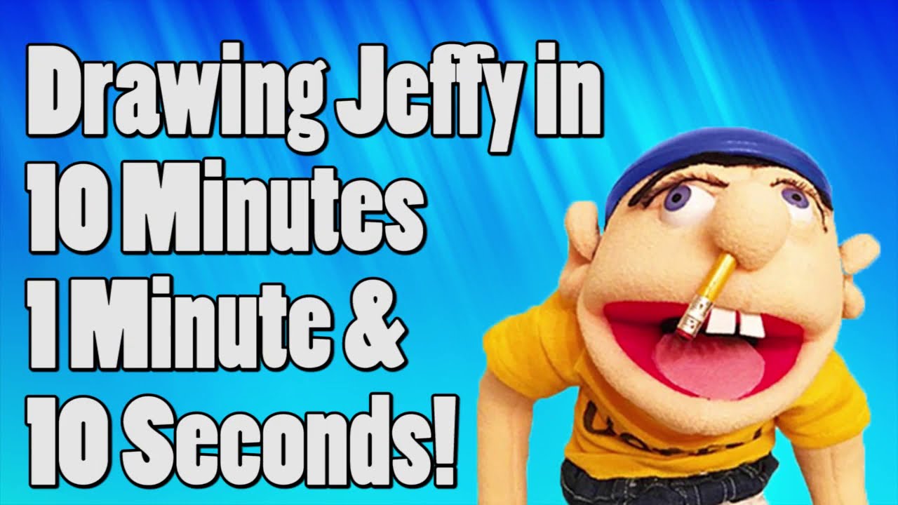 Draw Sml DRAWING JEFFY In 10 MINUTES, 1 MINUTE & 10 SECONDS! SML Jeffy ...