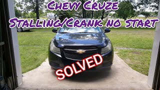 2011 Chevy Cruze intermittent stalling/ crank no start solved